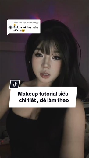 Trả lời @𝓟𝓱𝓾̛𝓸̛𝓷𝓰𝓰 👸 chị em ơi có tut ròi , hơi dài xíu cho ai muốn bỏ qua lớp nền thì từ 5p24s là vào bước makeup look nha 🫰🏼😘#qngan #makeuptutorial #xuhuong