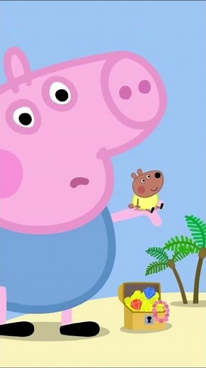 George Pig Meets a GIANT Dragon! 🐉 Peppa’s Bedtime Story #PeppaPig #shorts