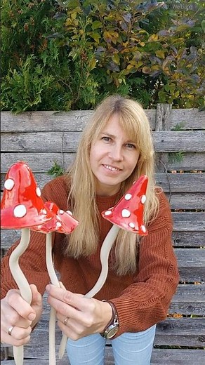 Pilze töpfern #garten #gartendeko #garden #pilze #töpfern #pottery #keramik #ceramics #diy #tutorial