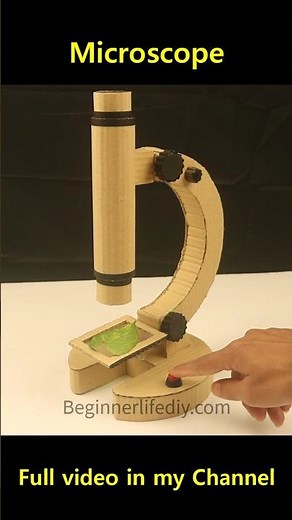 How to Make Microscope with Cardboard | Science project #shorts #experiment #microscope
