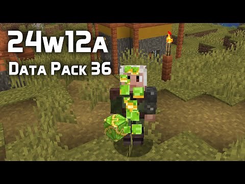 News in Data Pack Version 36 (24w12a): New Item Components! More Item Command Functionality!