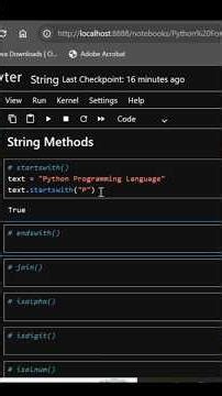 startswith( ) string method powerful used in analyzing the data PyMath Farooq #string #youtubeshorts