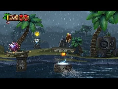 Donkey Kong Country Tropical Freeze 100% Walkthrough - World 4-A (KONG, Puzzle Pieces)