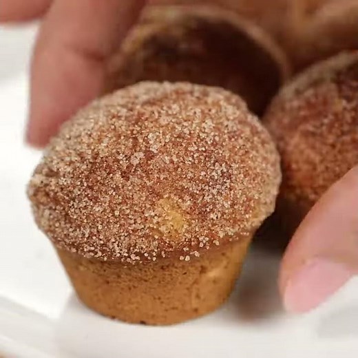 Cinnamon Sugar Applesauce Muffins