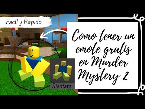 Como tener el emote siéntate gratis en Murder Mystery 2 I Tutorial