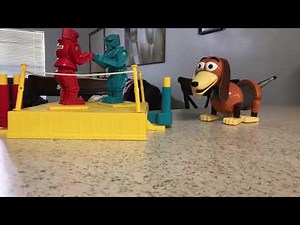 Toy Story 2 Live Action Stop Motion: Slinky Meets the Rock Em’ Sock Em’ Robots