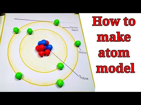 how to make Bohr's atomic model || atomic structure model || bhor atomic model