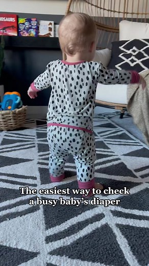 Parenting Tips: The Easiest Way to Check a Busy Baby’s Diaper