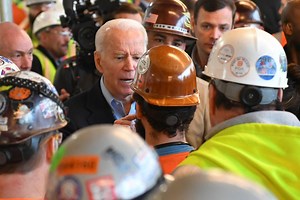 Joe Biden gets into an argument with a worker while touring auto plant