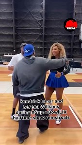 1K views · 6.5K reactions | @rollingstone @kendricklamar and Serena Williams during #SuperBowlLIX halftime show rehearsals @serenawilliams #trealdaily #trealmagazine | Treal Maga Zine | Facebook