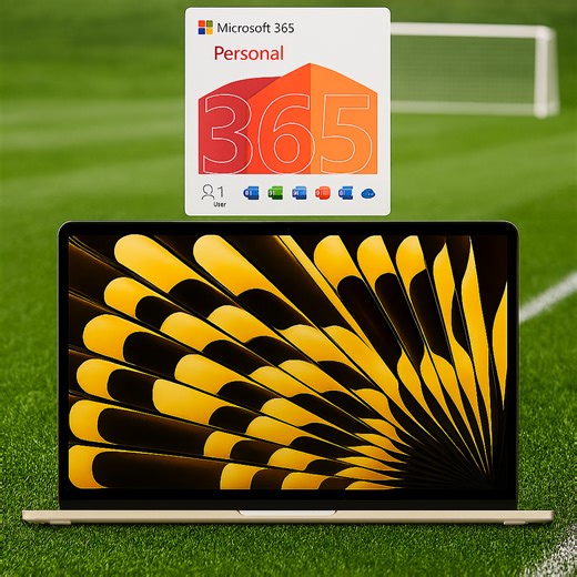 Bundle: Apple 15" 256GB MacBook Air + Microsoft 365 Personal 1 Year Subscription | Curacao