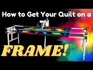 Load Your Quilting Frame Like a Pro - Pantograph Quilting Method!