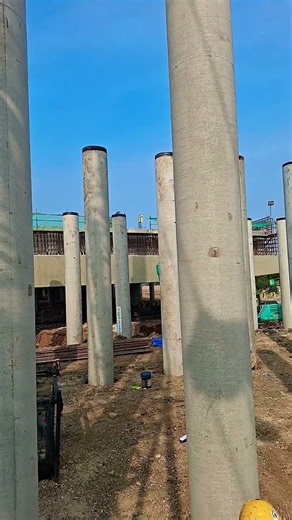 Piling of flyover foundations