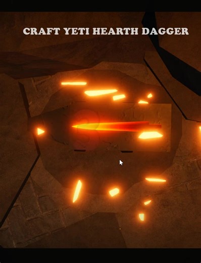 Craft yeti hearth dagger in THE FORGE #roblox | The Forge info tips&trick