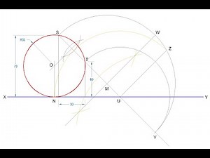 TD || Paper 2 Question 3b Technical Drawing WAEC 2023(TANGENTS/CIRCLES)