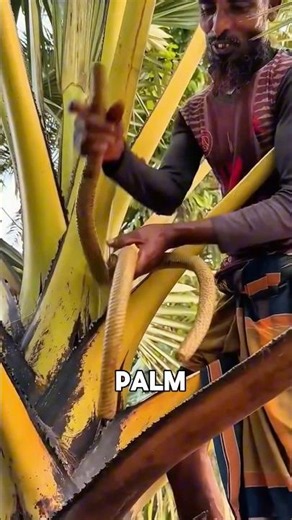 Traditional Method of Harvesting Palm Tree Sap