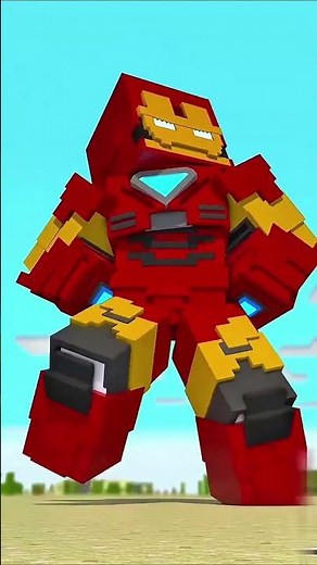 Minecraft but i turned into every avenger | epic minecraft avengers animation #gamerworld