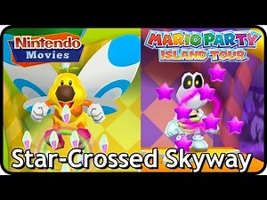 Mario Party Island Tour - Star-Crossed Skyway (Yoshi vs Daisy vs Toad vs Luigi)