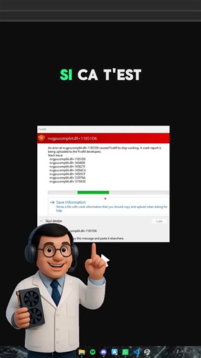 💥 Ton jeu crash et tu ne sais pas pourquoi. Je te montre comment analyser et corriger chaque crash en un clic. 🔗 Télécharge FPSDoctor gratuitement, lien en bio.