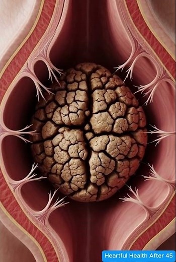What Happens Inside? Illustration of Constipation Fecal In The Colon Animation Explained