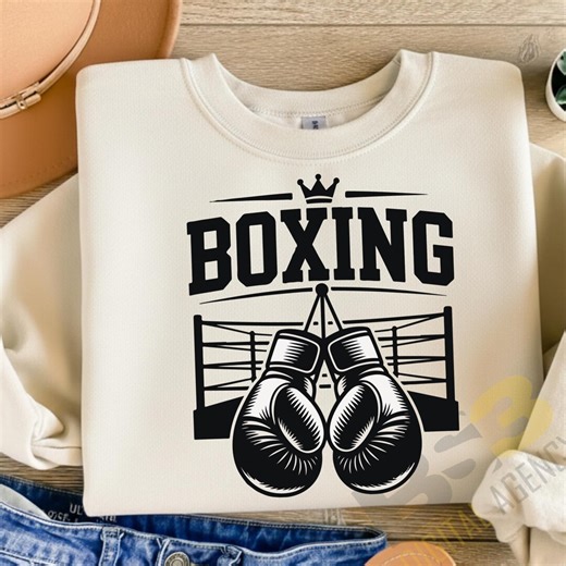 Boxing Logo SVG – Gloves Cut File – Vintage Boxing Design – Instant Download - Etsy