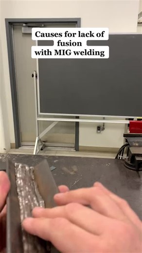 Lack of fusion with MIG welding #weld #migwelding #mig #lackoffusion #weldernation #weldfaults #weldor #studentwelder #weldingschool