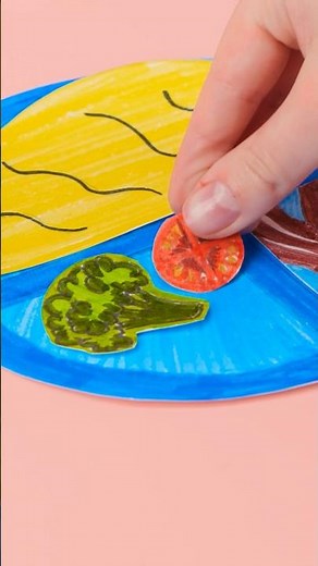 Creative Paper Food Craft Ideas for Kids 🥦