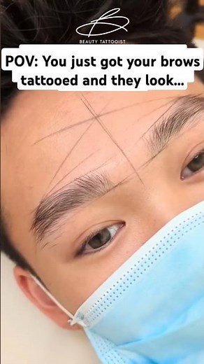 Men's Eyebrows Tattoo Before and After. #nanobrows #microblading #tattoos #vancouver
