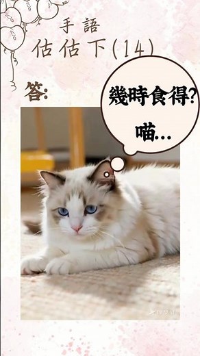 手語估估下(第14集) [動動手腦遊戲]-中階篇學習 手語+猜謎 #猜猜看#猜謎#遊戲一分鐘#shorts遊戲