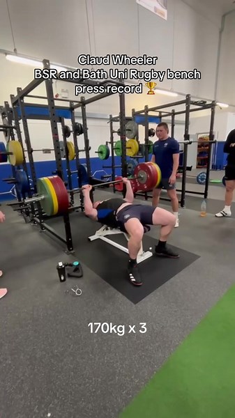 BSR Bench Press Record by Bath Uni Rugby