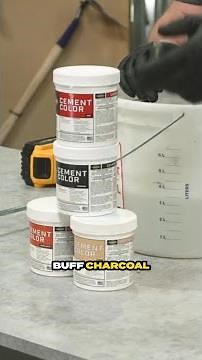 Make concrete colorful with Sakrete (decorative concrete)