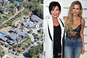 Khloe & mom Kris add pools & hot tubs to their $37M side-by-side mansions