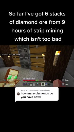 Minecraft Survival: Strip Mining for Diamonds