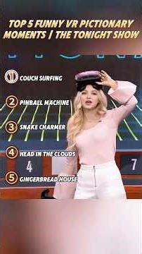 Top 5 Funny VR Pictionary Moments | The Tonight Show #celebrity #funny #trending #youtube