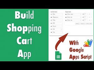 GAS-077 Create a Shopping Cart Application via Apps Script
