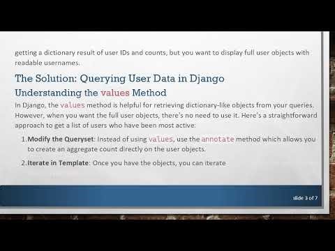 How to Easily Display Users with the Most Posts in Django Get List of Users with Most Posts