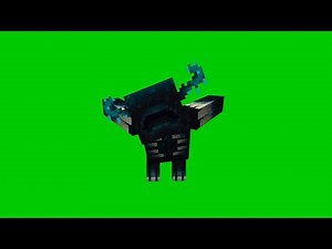 Minecraft warden animation greenscreen