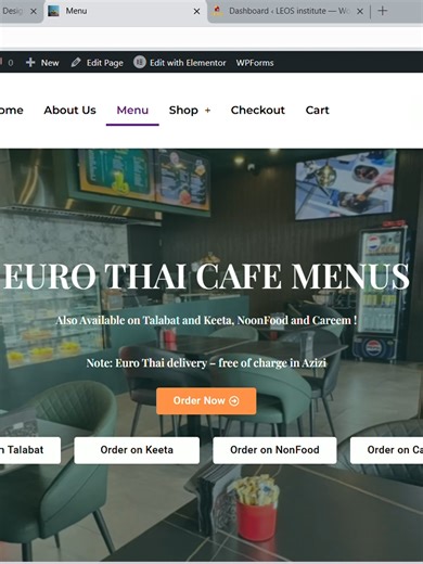 Menu Page Design Inspired by Misbah Bharchoond