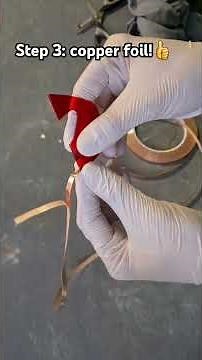 Tiffany stained glass tutorial! Step 3: copper foil #tiffany #diy #art #tutorial