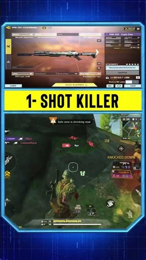 1- SHOT KILL KRM 262 GUNSMITH | CALL OF DUTY MOBILE #shorts #codm #callofduty #callofdutymobile