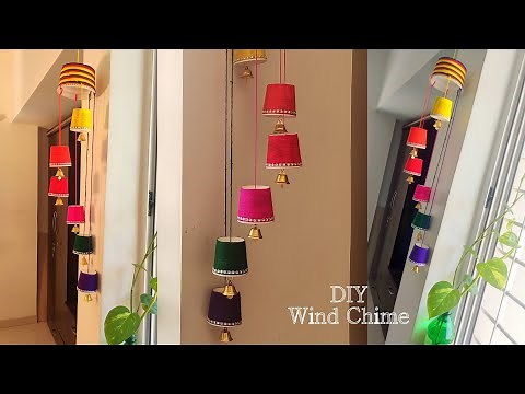 Beautiful DIY: Wind Chime !! Easy Best Out Of Waste Wind Chime | Lovely Paper Cup Wind Chime..