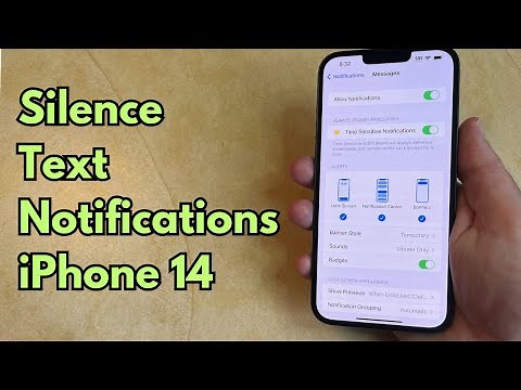 How to Silence Text Notifications on iPhone 14