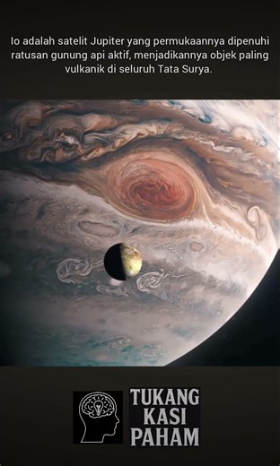 Gunung api di Io #tatasurya #astronomi #satelitalami #planet