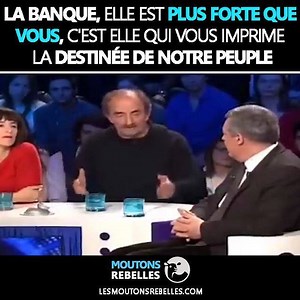 41K views · 969 reactions | «Le politique ne sert à rien, c'est un prestataire de services... La banque, elle est plus forte que vous, c'est elle qui vous imprime la destinée de notre peuple.» Richard Bohringer Extrait de l'émission «On est pas couché» du 30/03/13 | La vérité sur notre monde | Facebook