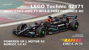 LEGO MOC-180386 [POWERED UP] LEGO Technic 42171 Mercedes-AMG F1 W14 E without extra pieces (Technic 2024)