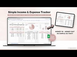 How to Track your Money using a Simple Income & Expense Tracker Spreadsheet - Google Sheets Template