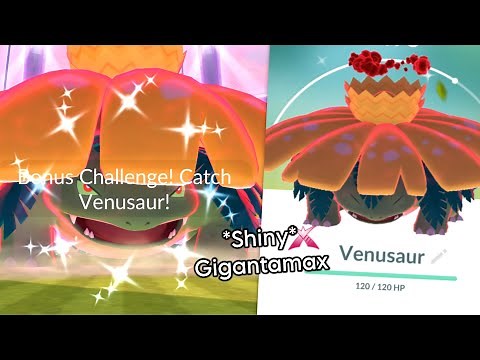 The WORLD’s First SHINY GIGANTAMAX VENUSAUR in Pokemon Go.