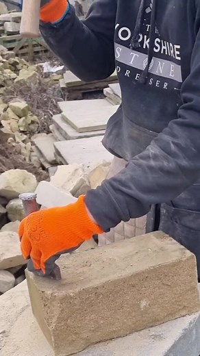 Half Round Copin ASMR #stonemason #asmrvideo #satisfying #theraputic #mason | The Yorkshire Stone Dresser