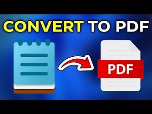 How To Convert Notepad File Into PDF Document (Quick & Easy)
