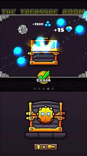NEW 2025 Secret Gold Key Chest Reward in Geometry Dash 2.207 🎊 | #geometrydash #2025 #newyear